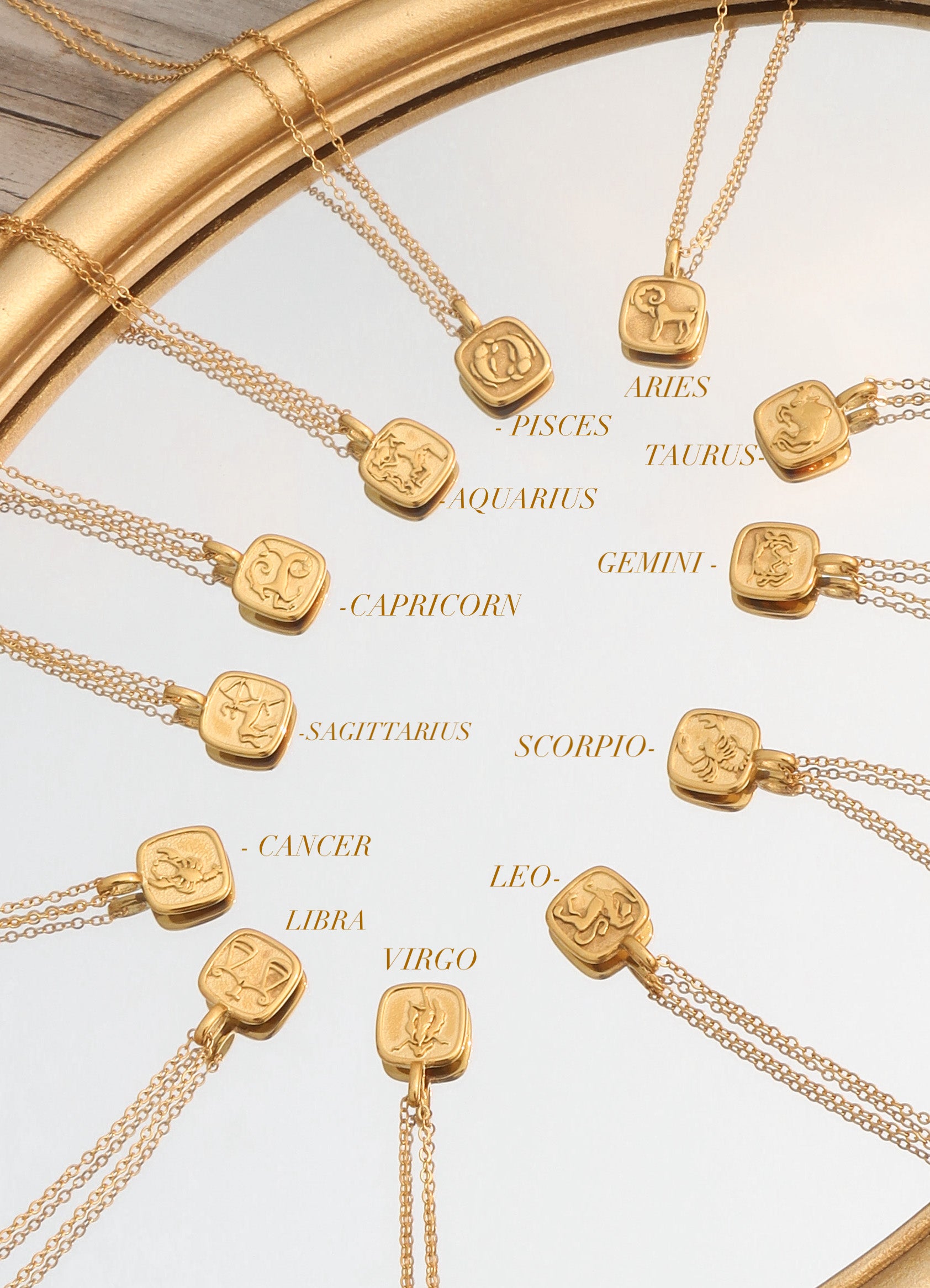 Zodiac Pendant Personalise Necklace