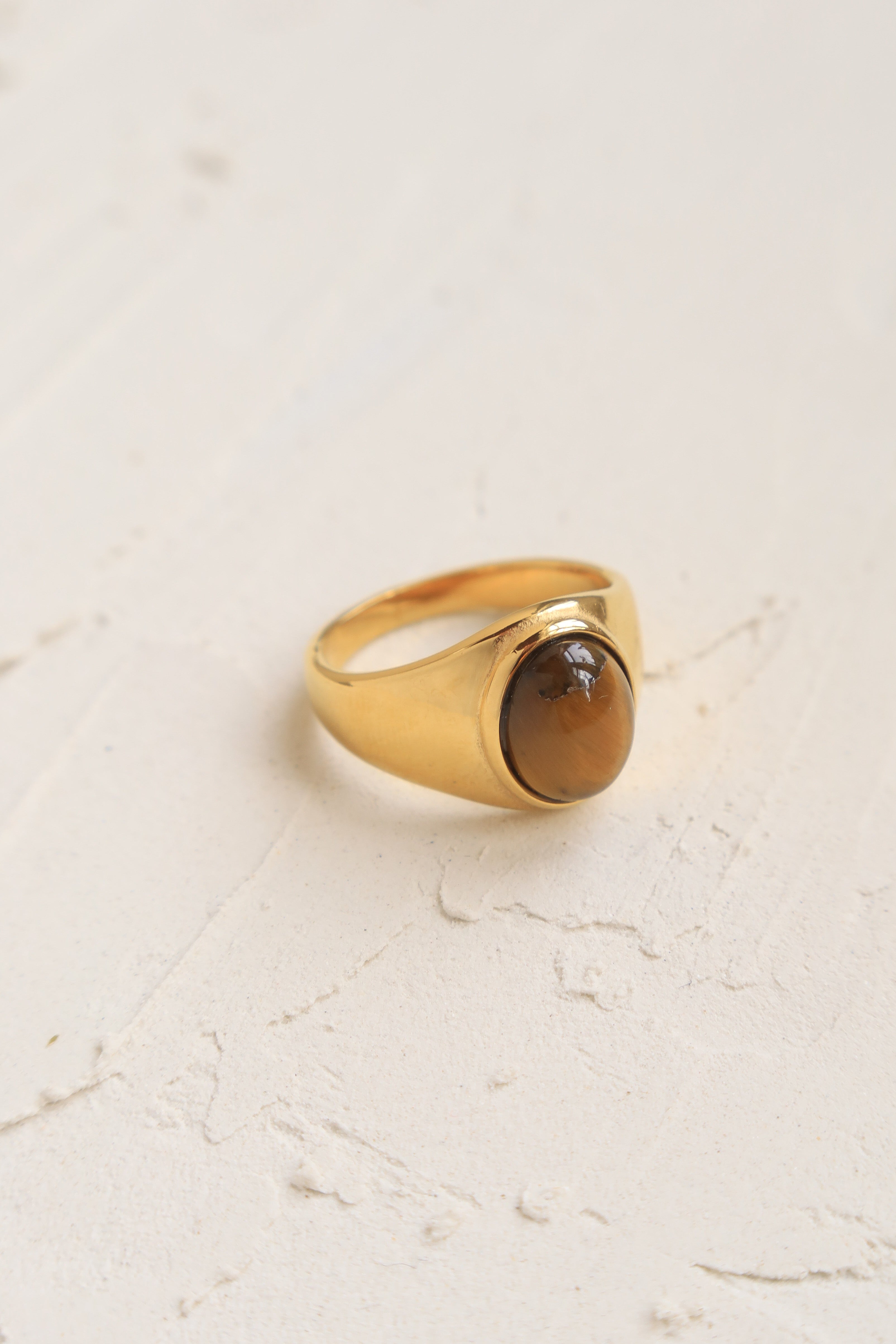 Oval Tiger Eye Ring