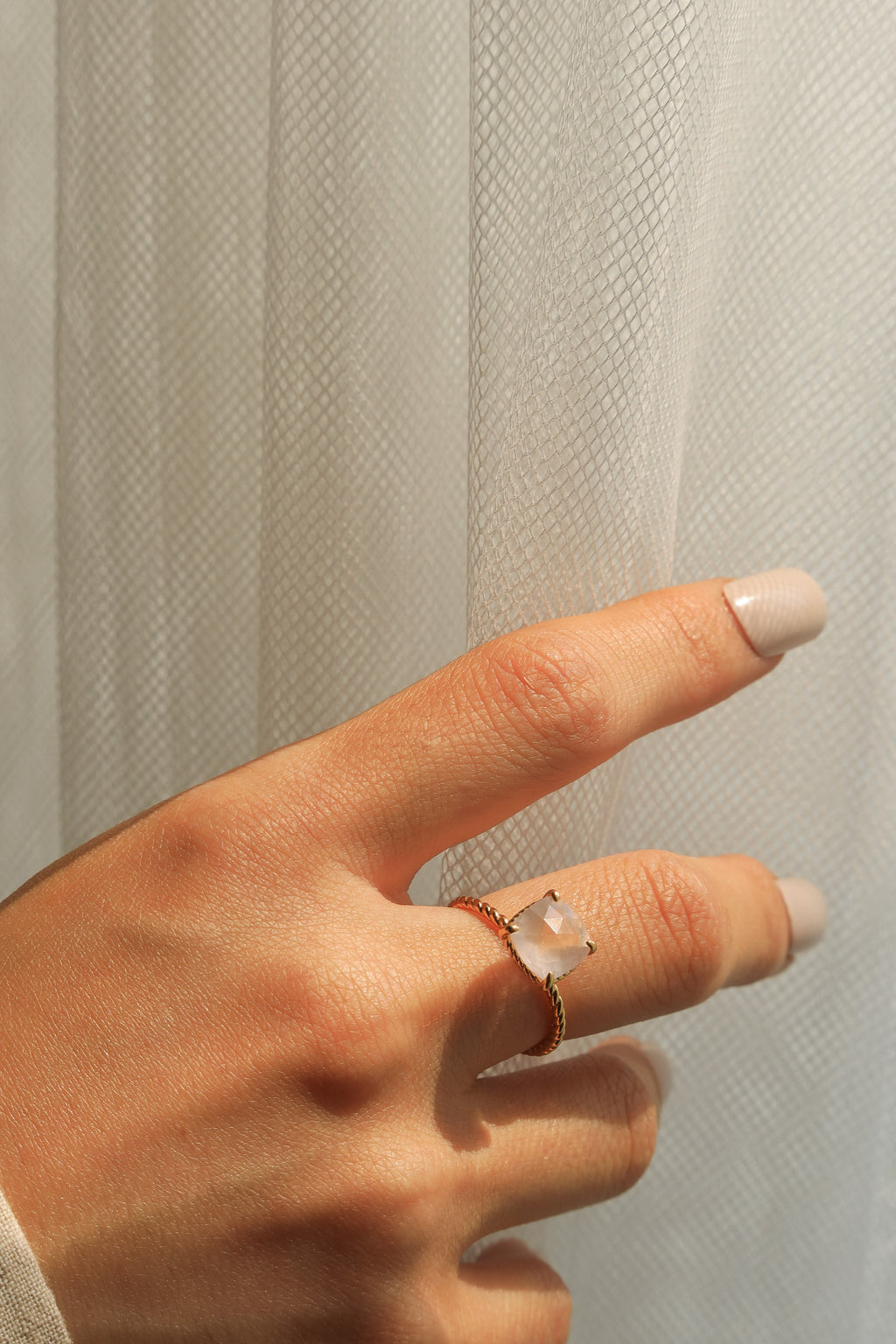Rose Quartz Ring