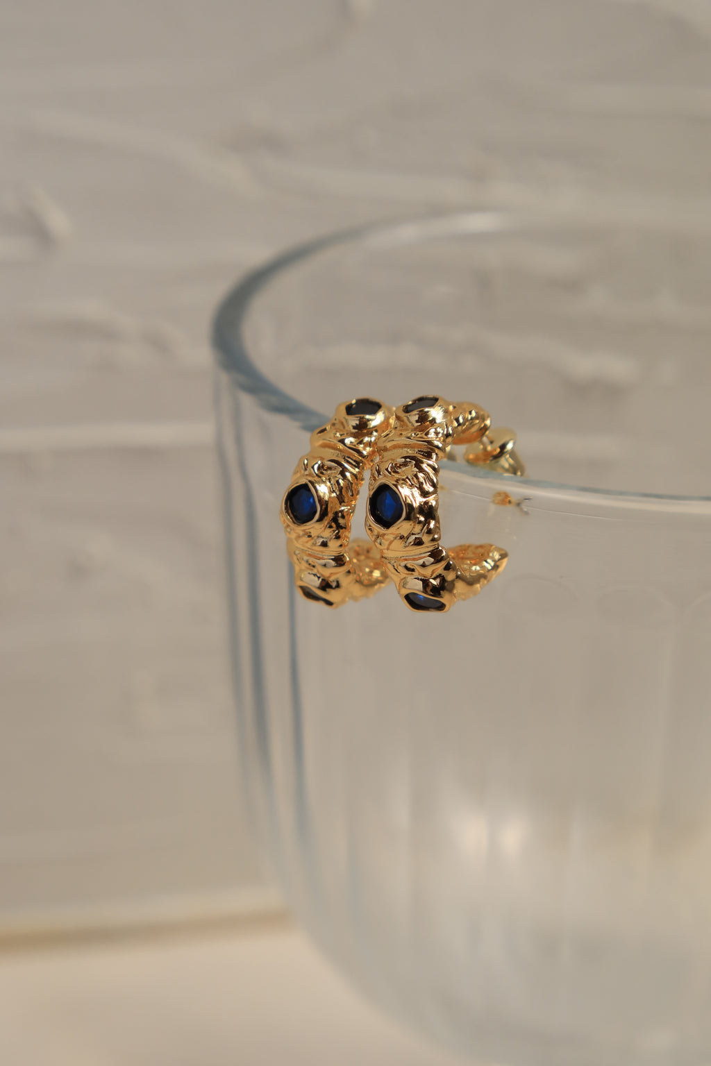 Mini Sapphire Hoops