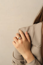 Round Mother of Pearl Ring