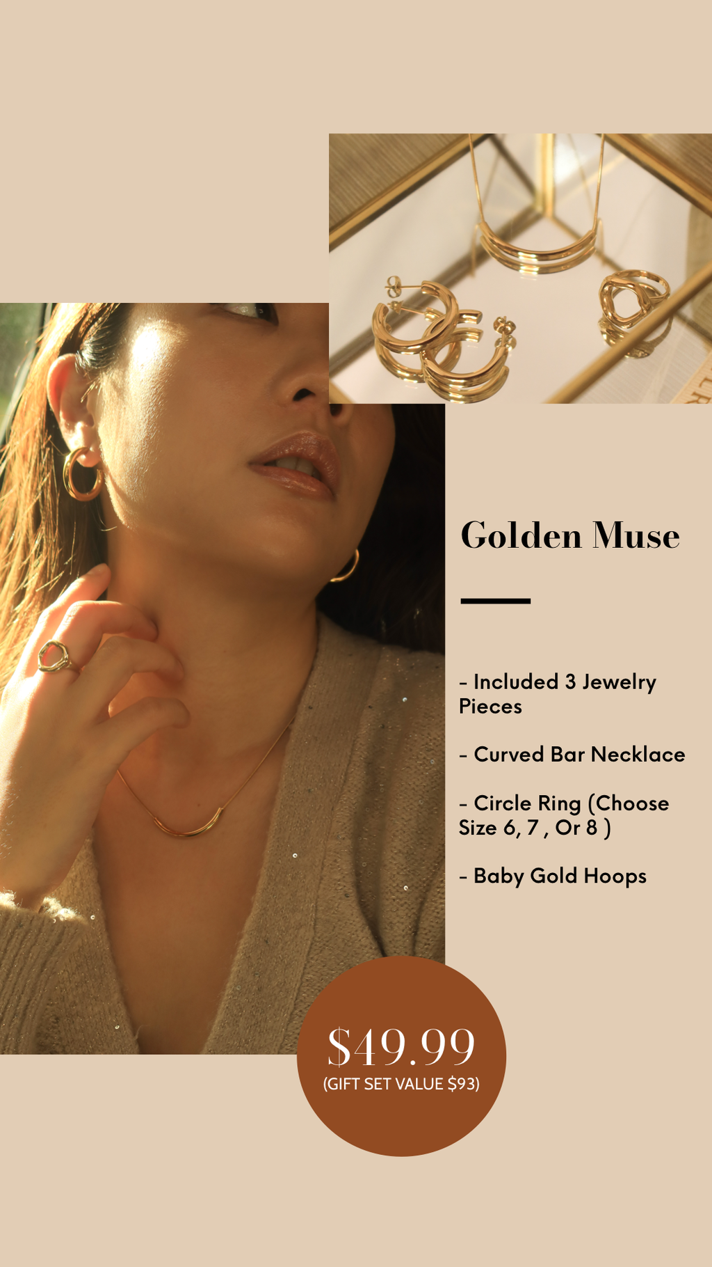 Golden Muse Jewelry Set