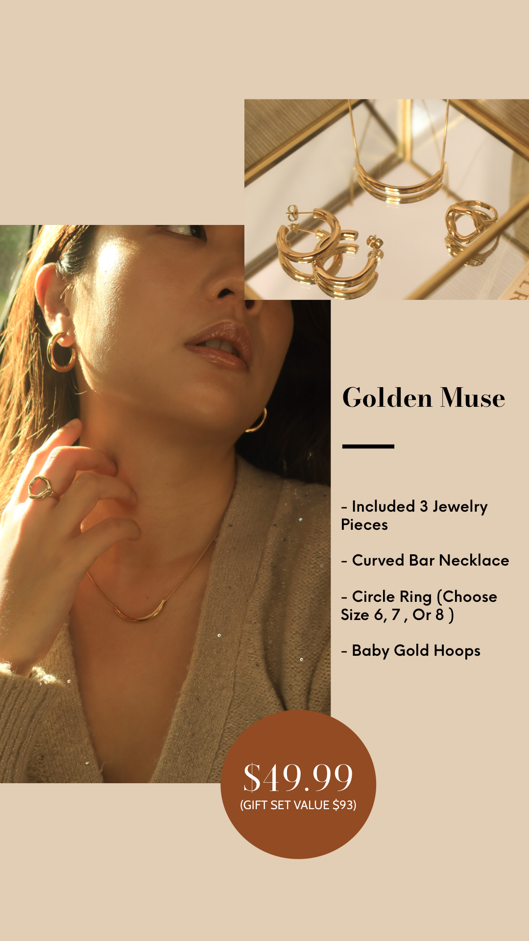 Golden Muse Jewelry Set