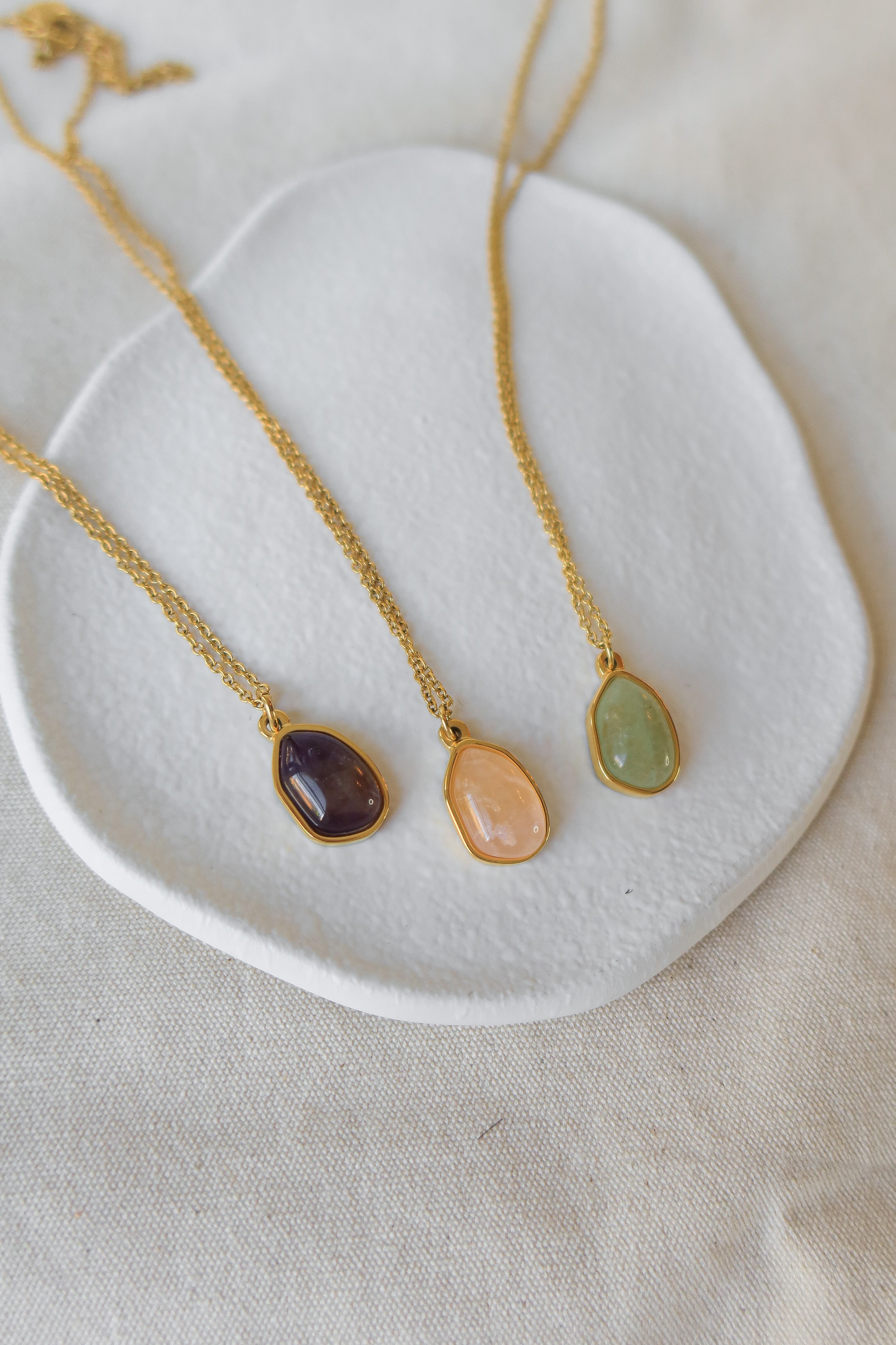 Abstract Gemstone Pendant