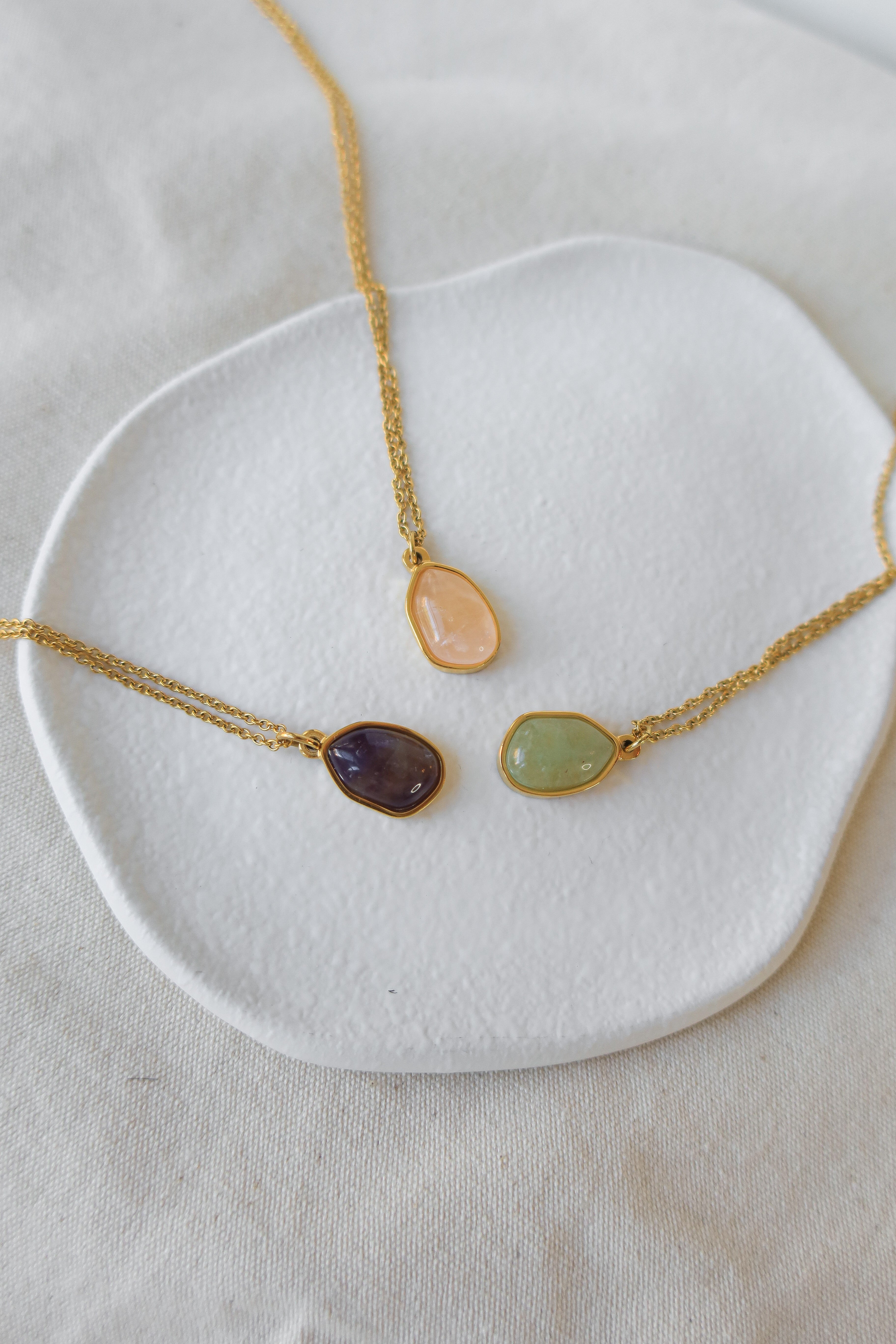 Abstract Gemstone Pendant