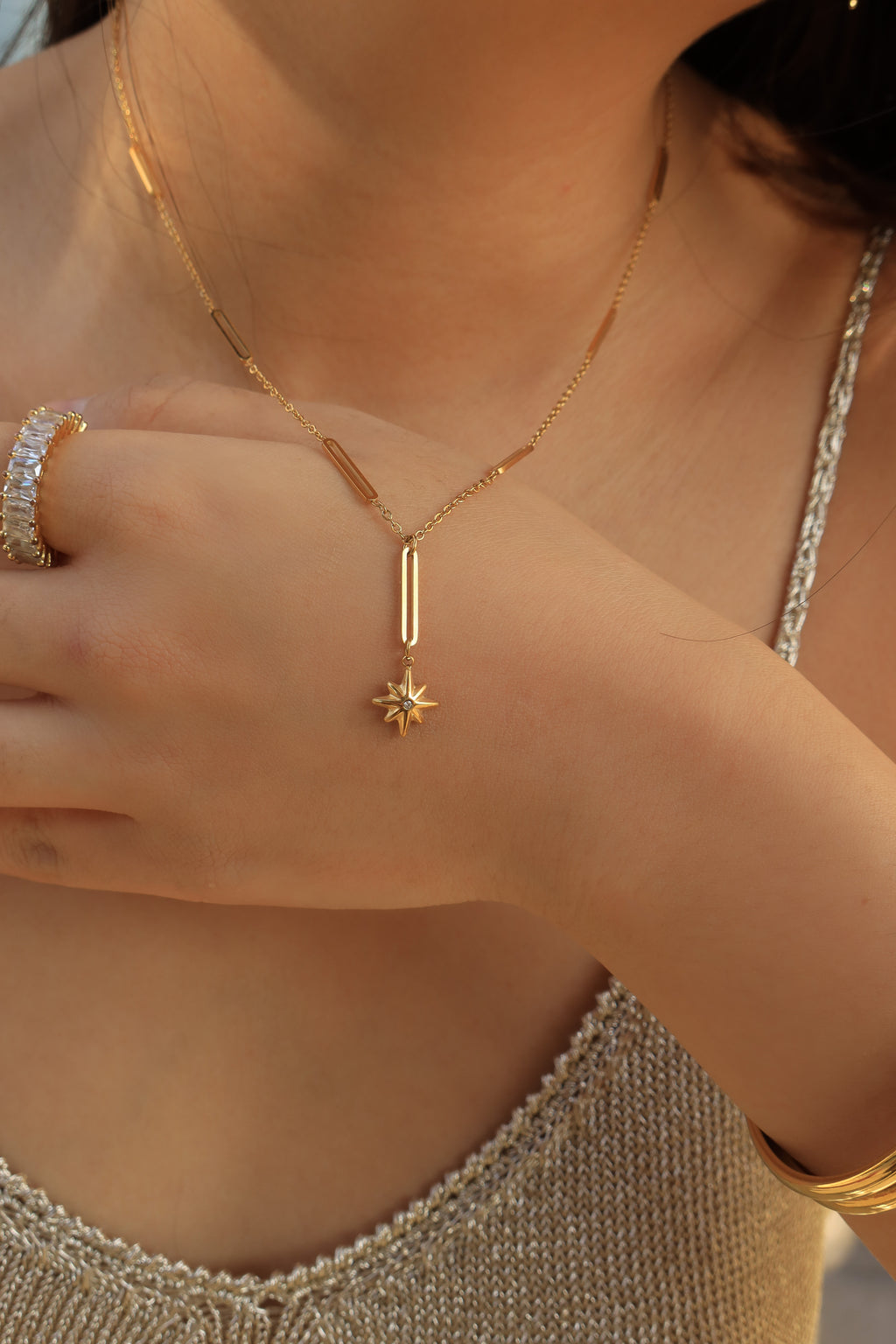 North Star Lariat Necklace