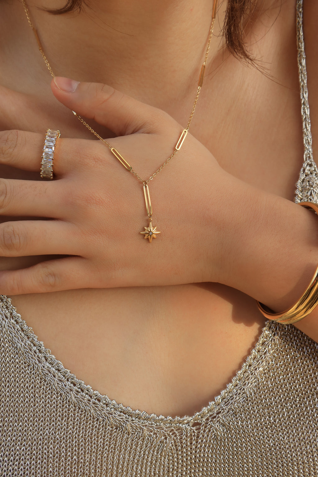 North Star Lariat Necklace