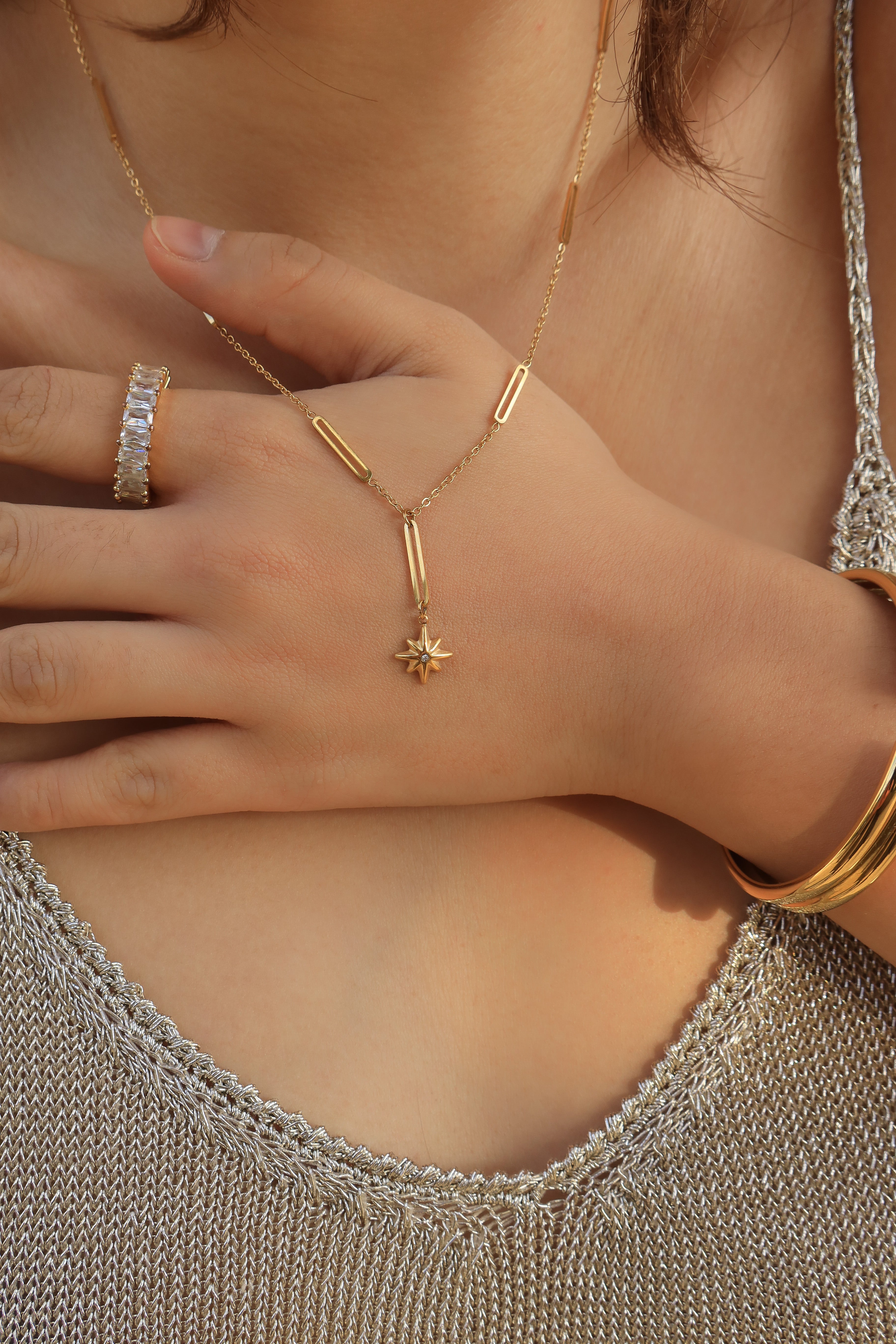North Star Lariat Necklace