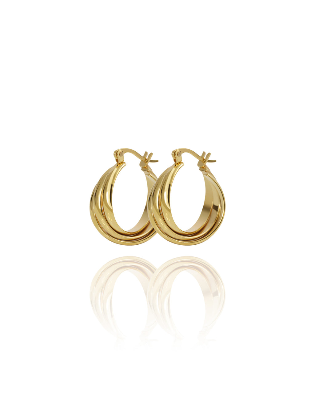 Swirl Hoop Earrings