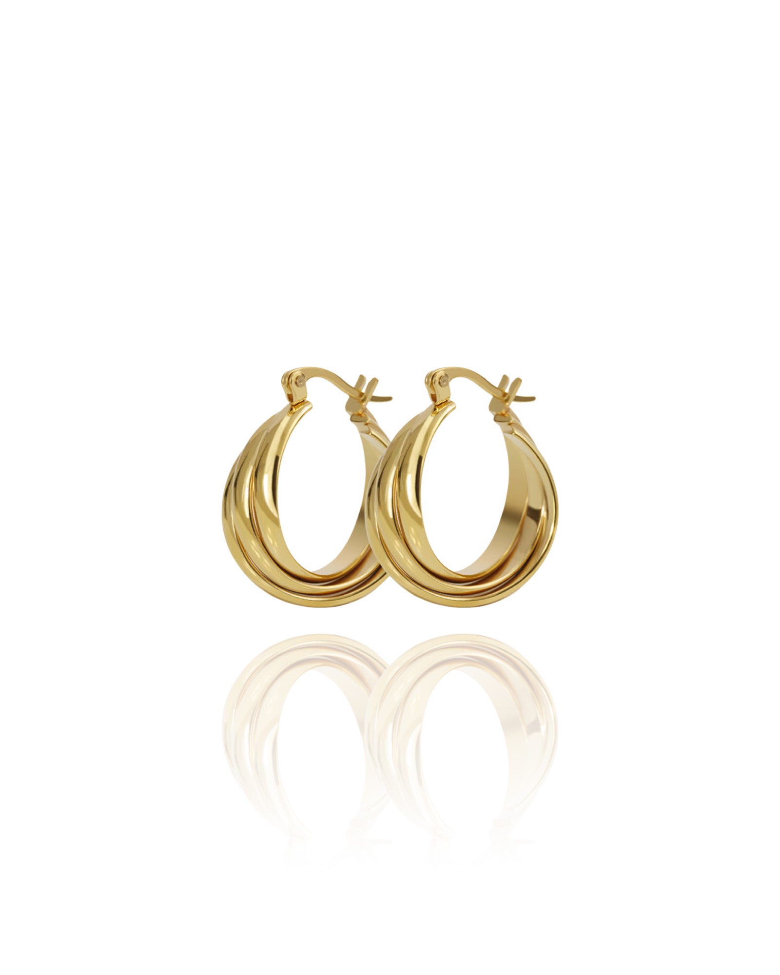Swirl Hoop Earrings