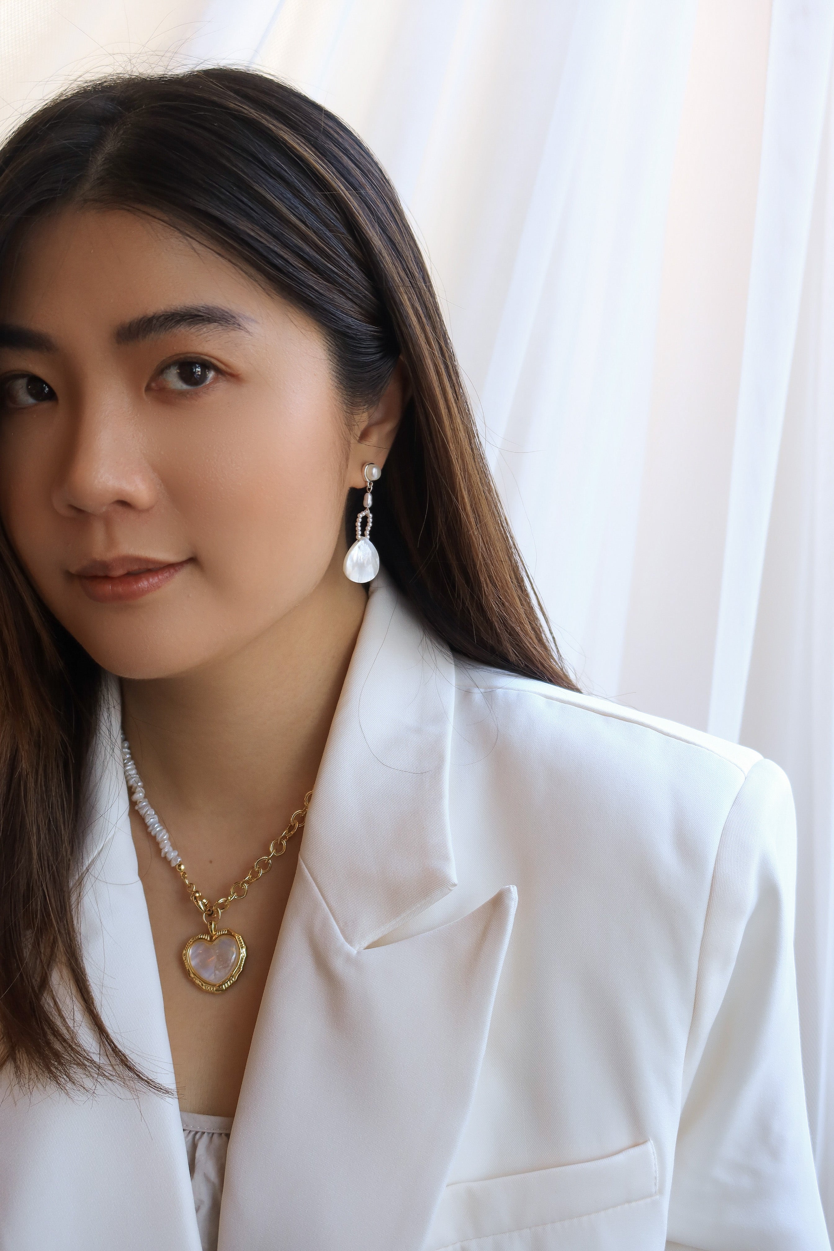 Pearl Seashell Earrings