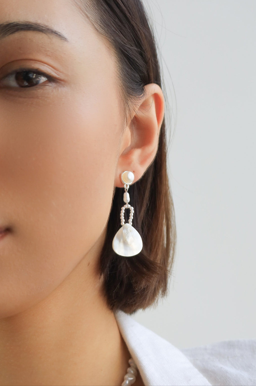 Pearl Seashell Earrings