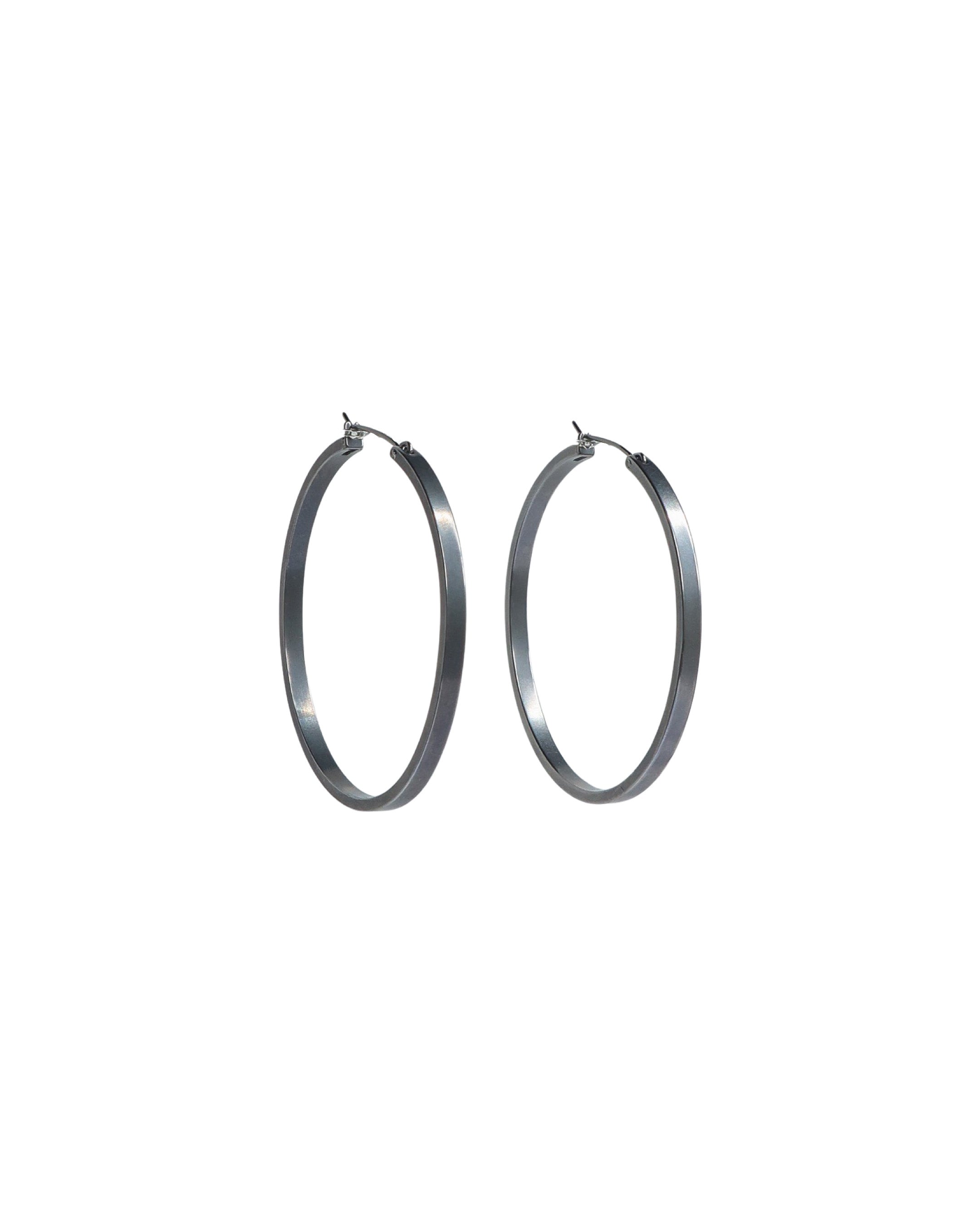 signature silver hoop earrings 