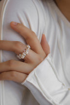 Baroque Pearl Beaded Ring