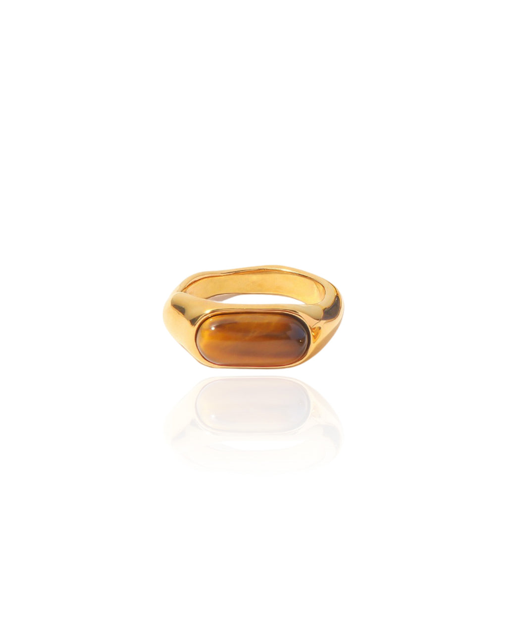 Baguette Tiger's Eye Ring