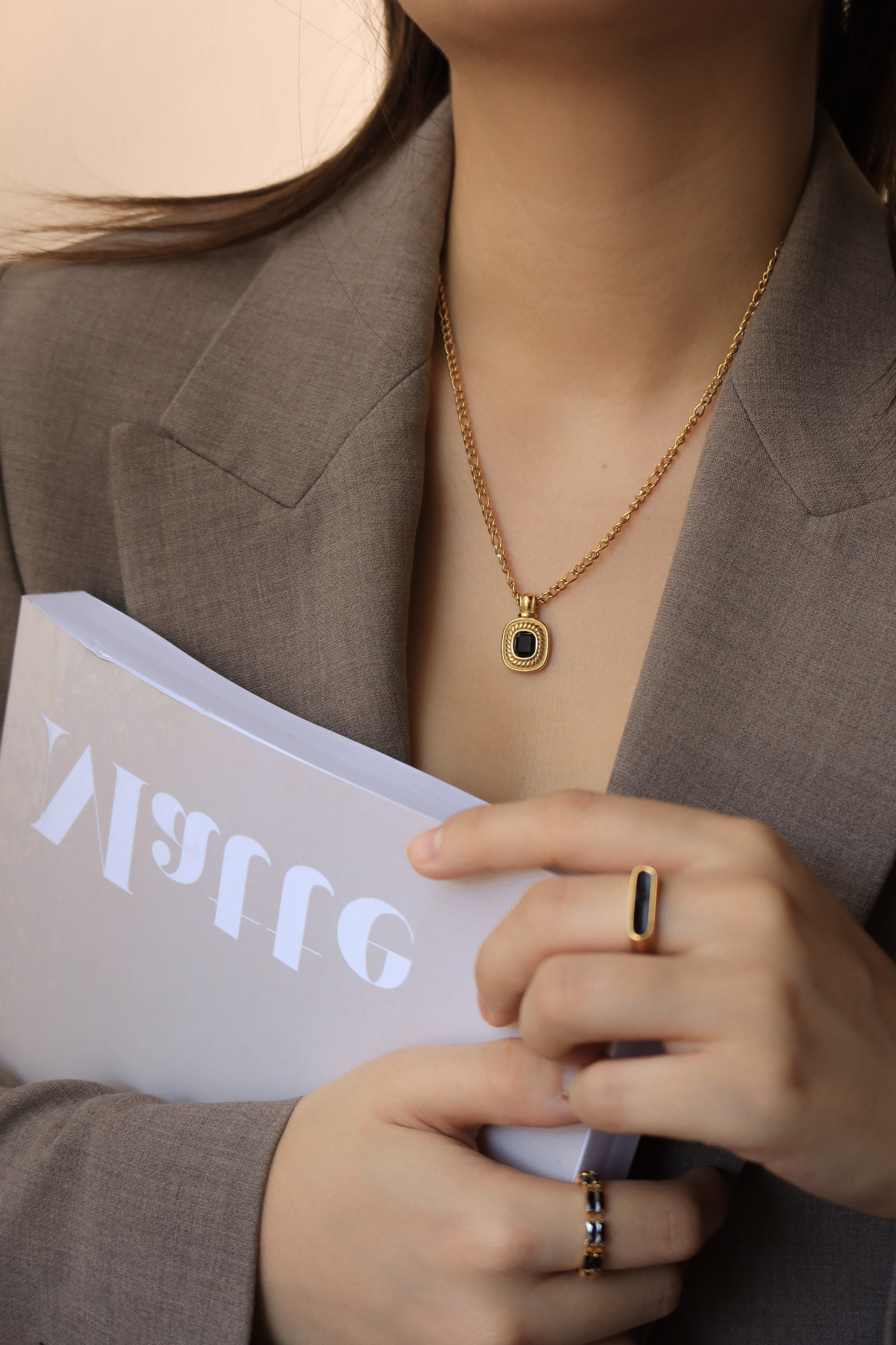 Vintage Onyx Pendant