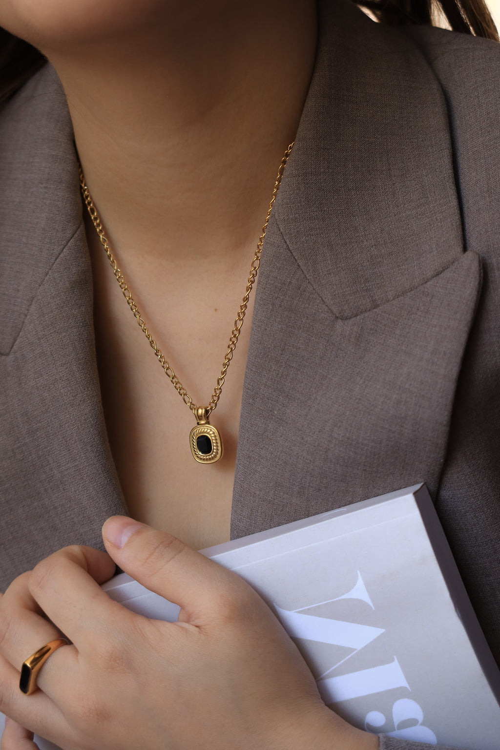 Vintage Onyx Pendant