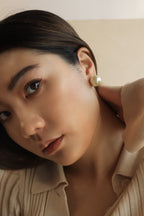 Double Side Pearl Studs