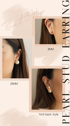 Double Side Pearl Studs