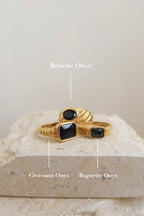 Brioche Onyx Ring