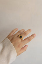 Brioche Onyx Ring