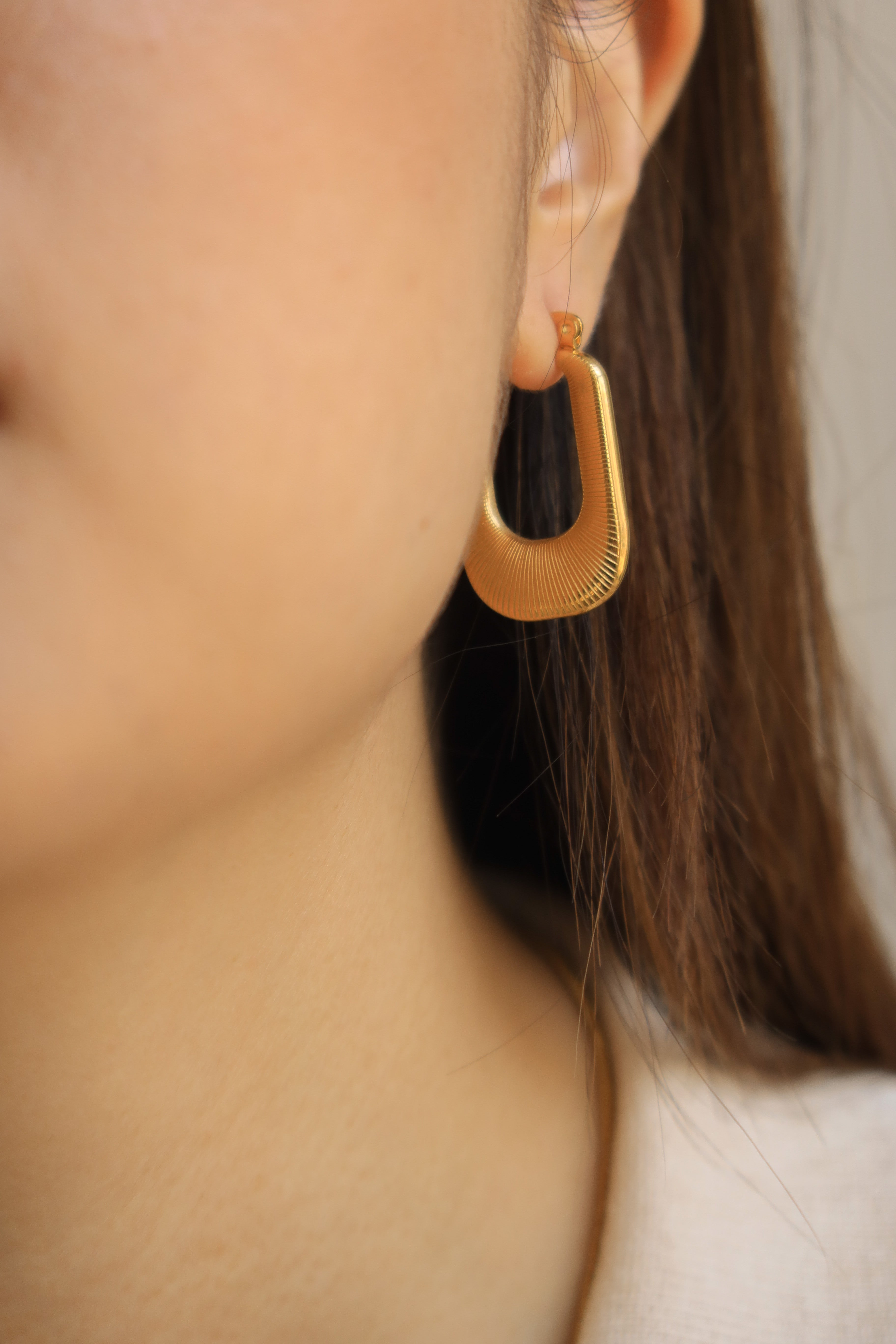 Rectangular Chunky Hoops