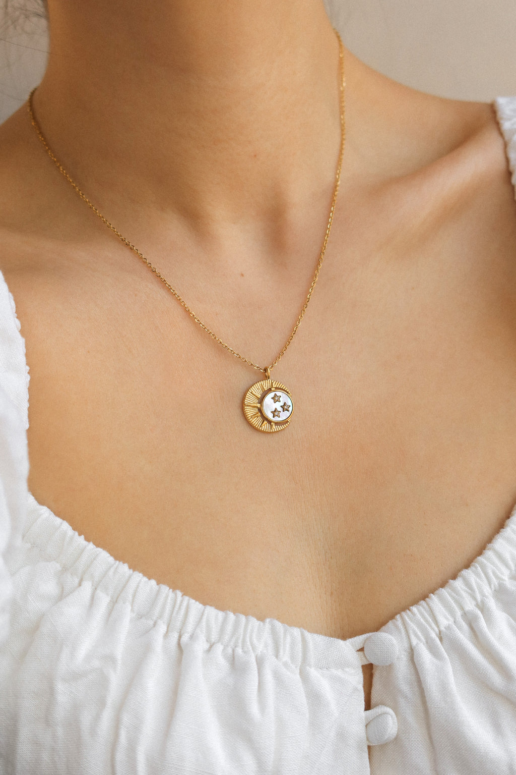 Sun, Moon, Star Necklace