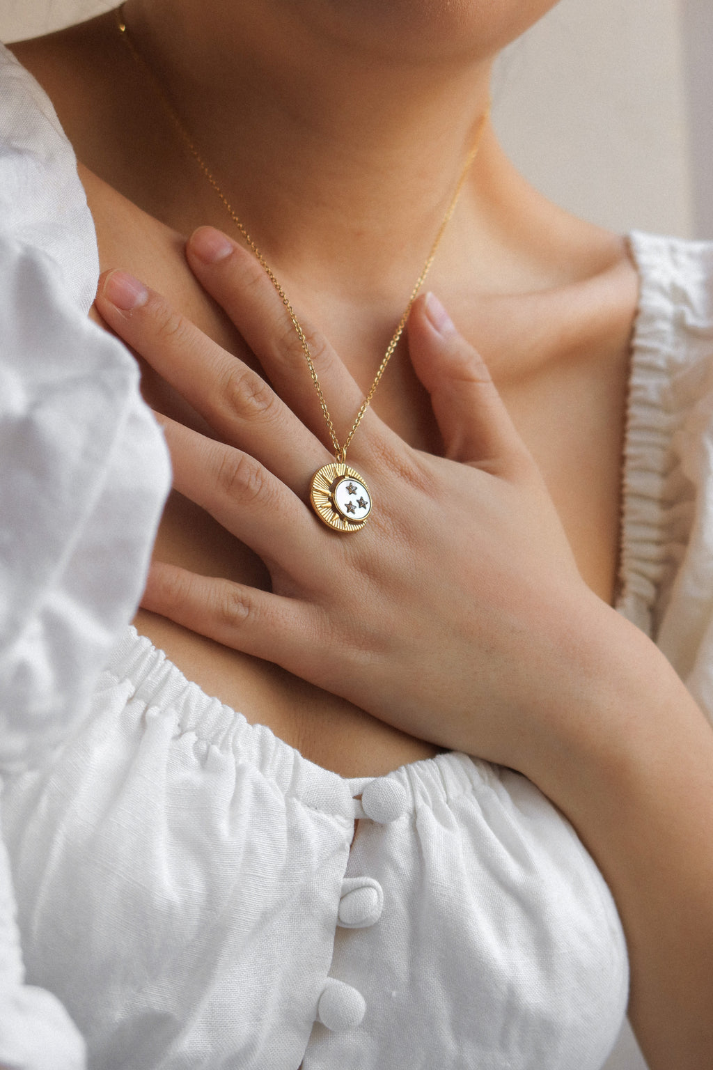 Sun, Moon, Star Necklace