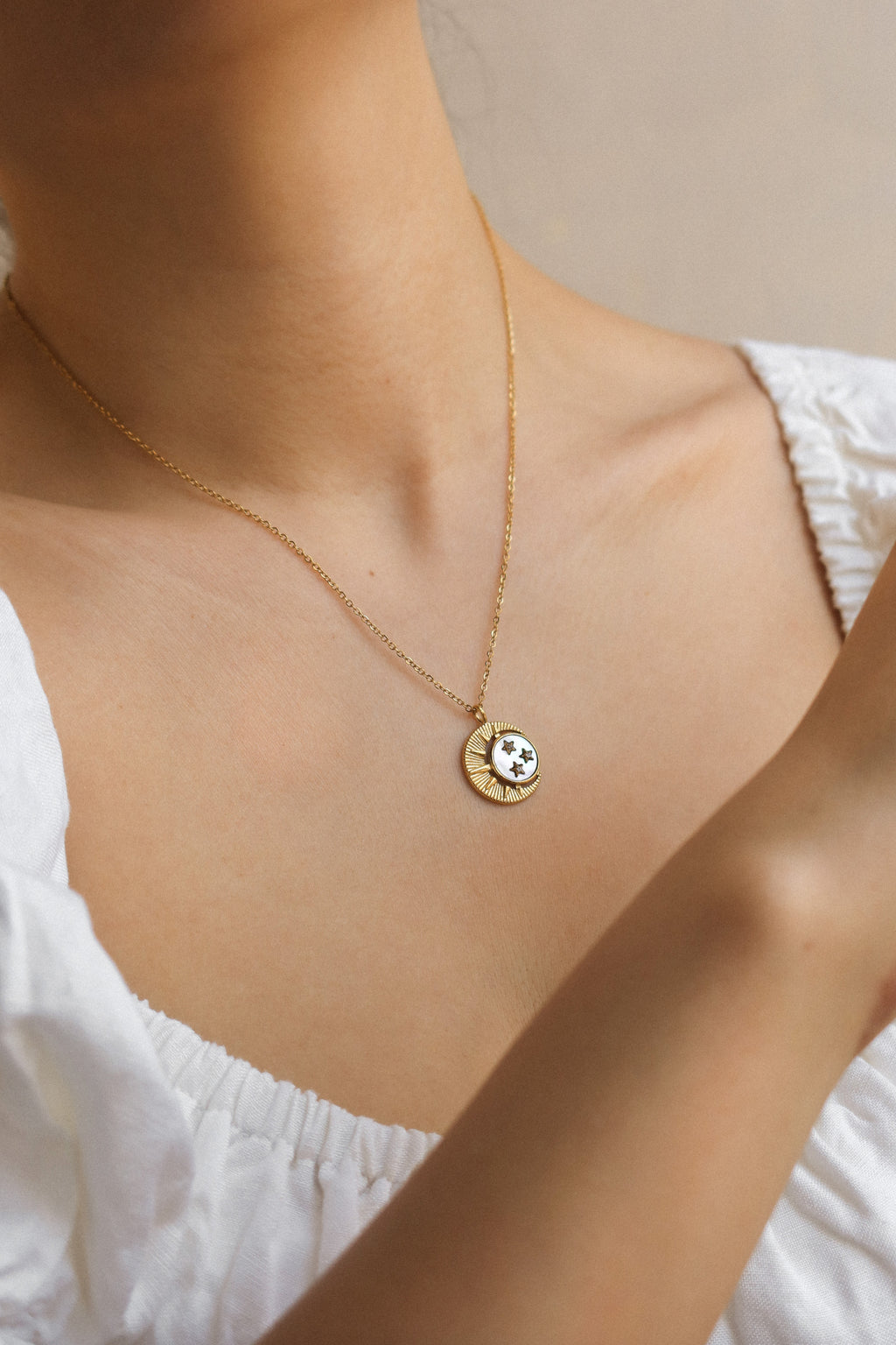 Sun, Moon, Star Necklace