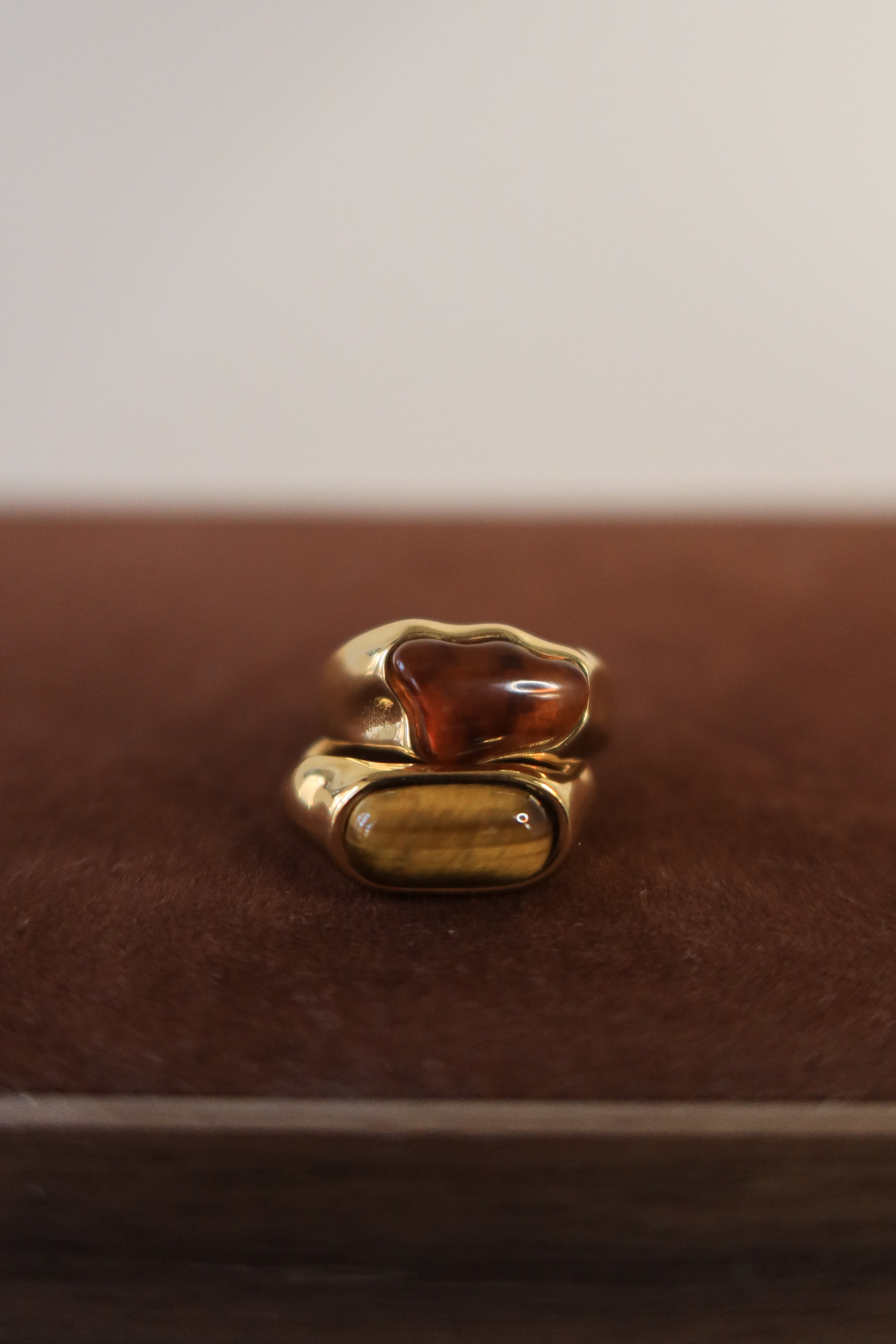 Baguette Tiger's Eye Ring