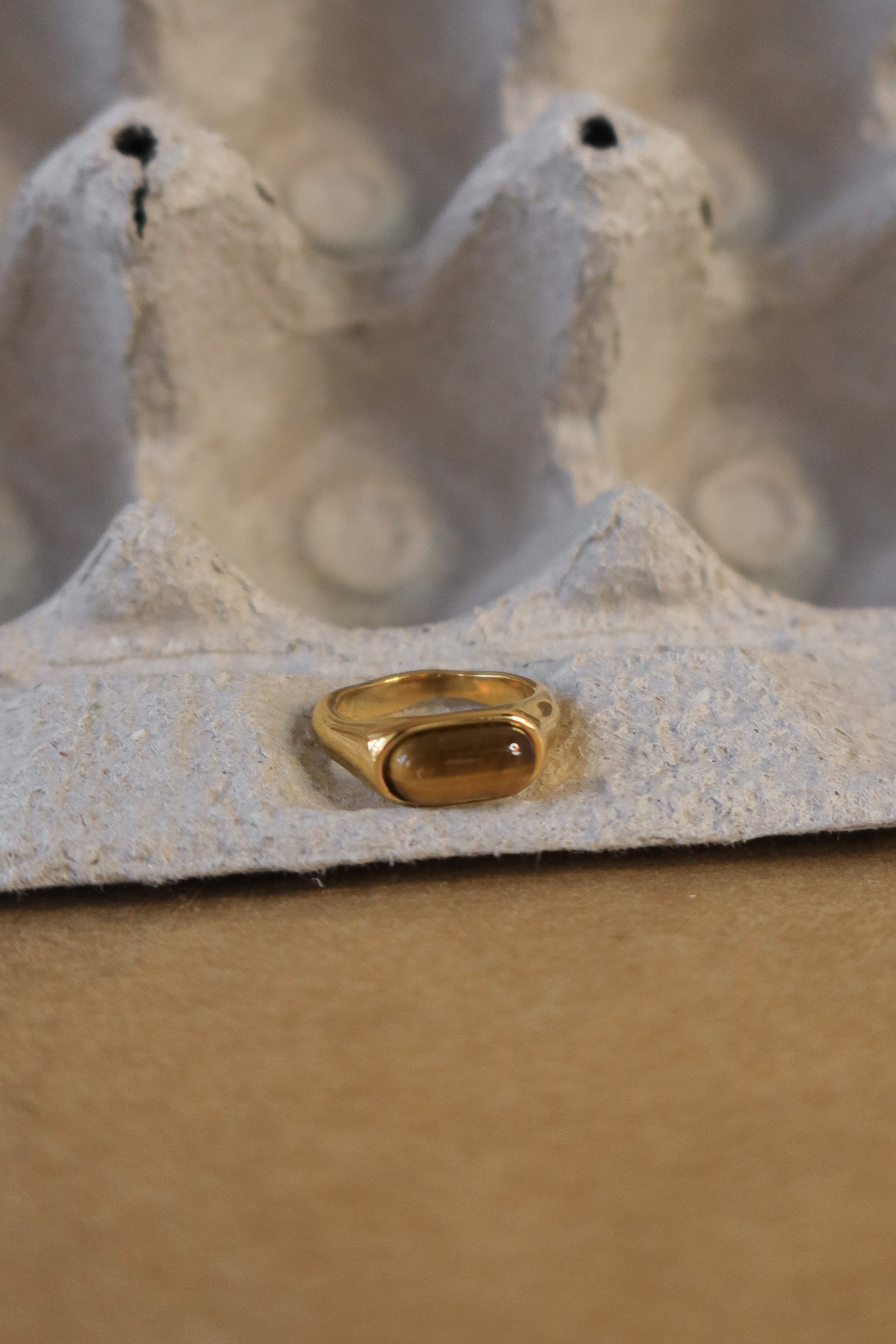 Baguette Tiger's Eye Ring