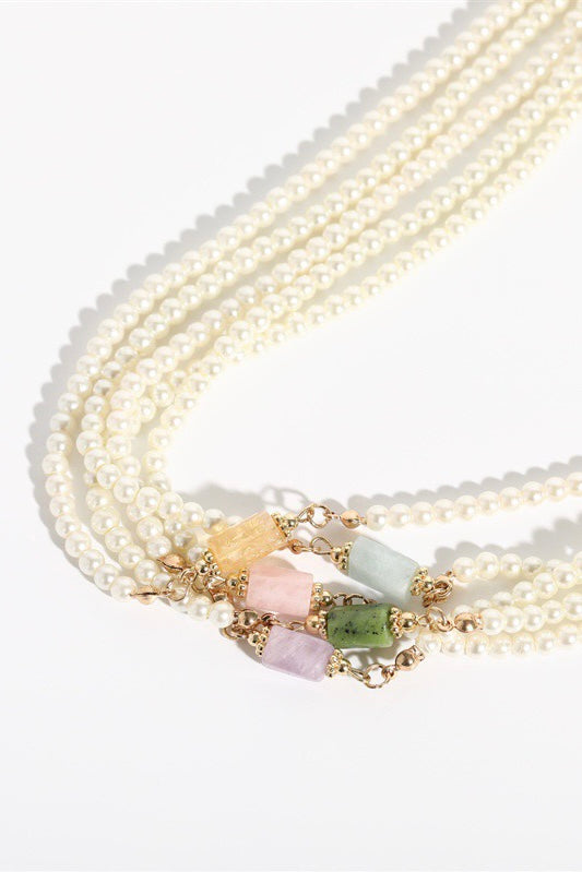 Pearl & Crystal Necklace