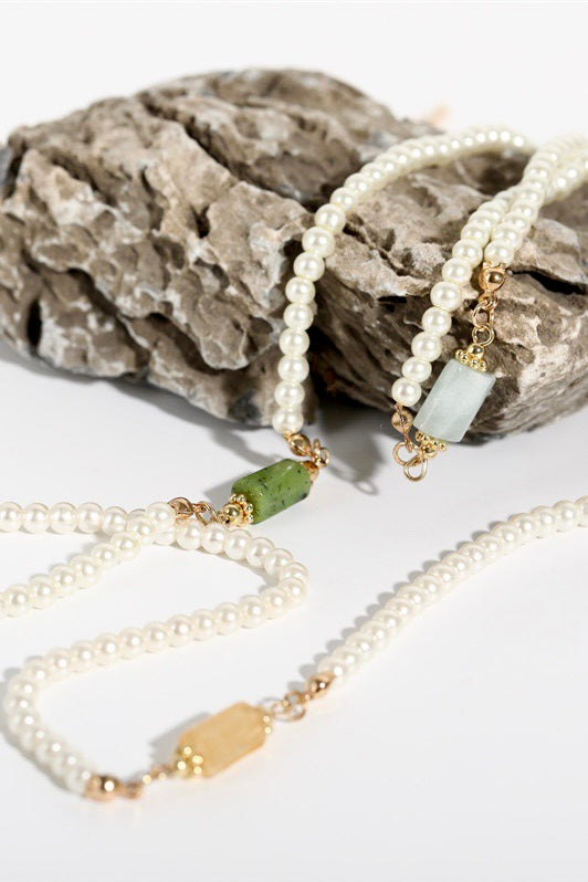 Pearl & Crystal Necklace