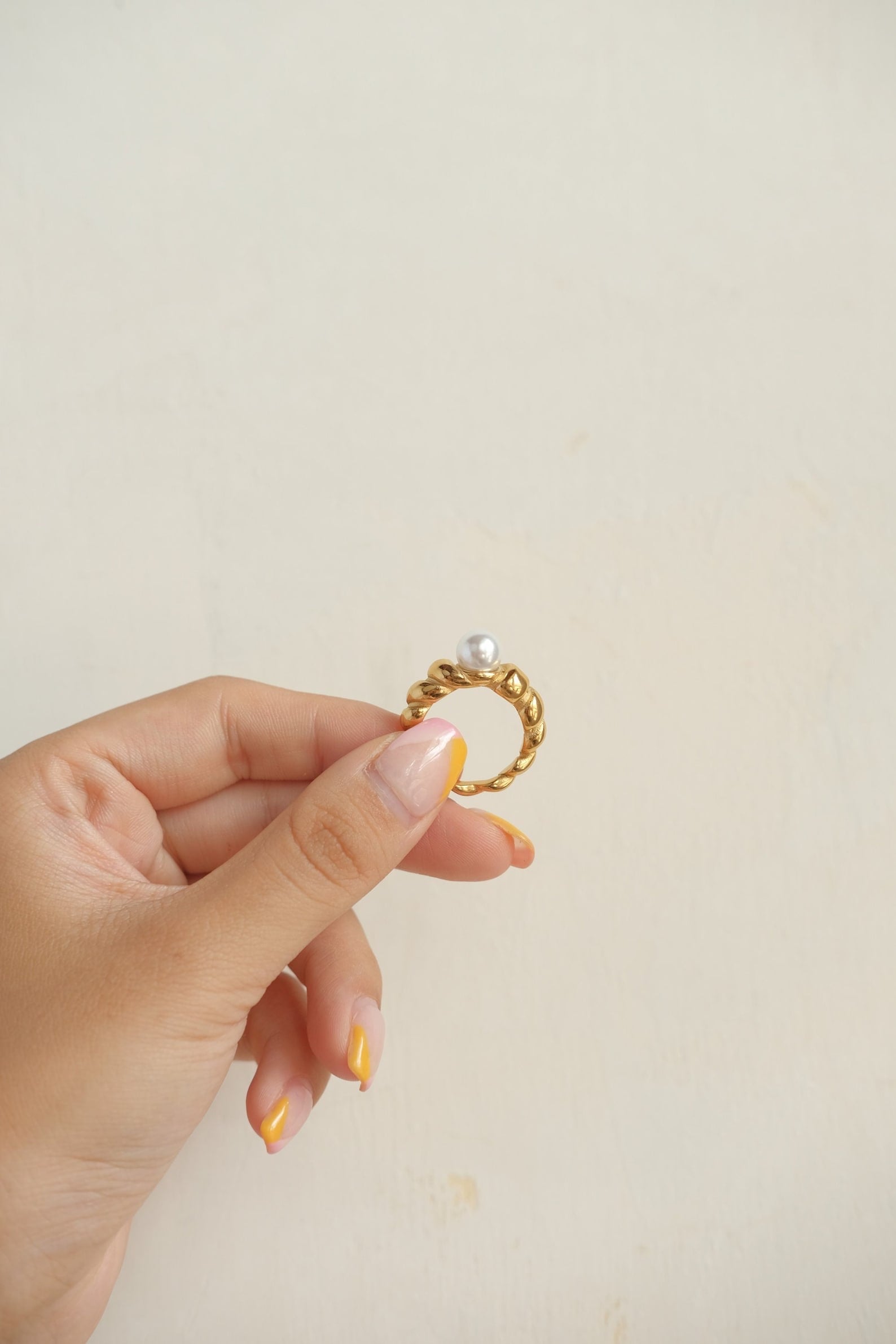 Croissant Pearl Ring